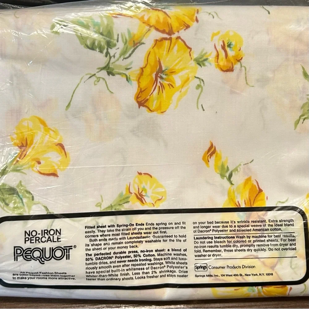 Vintage Springs Floral No Iron Double Flat Sheet 54 X 76‎